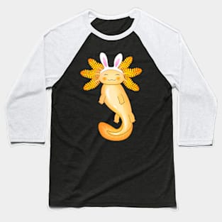 Cute Golden Easter Axolotl Baseball T-Shirt